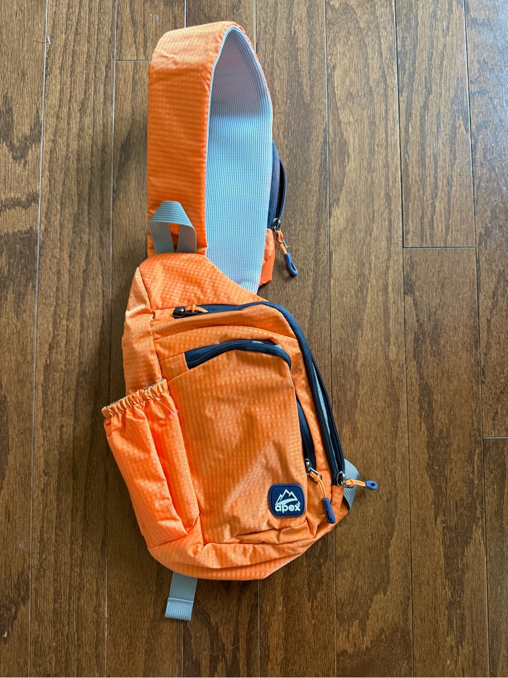 Apex Bright Orange Sling Pack with Multiple Zippered Pockets